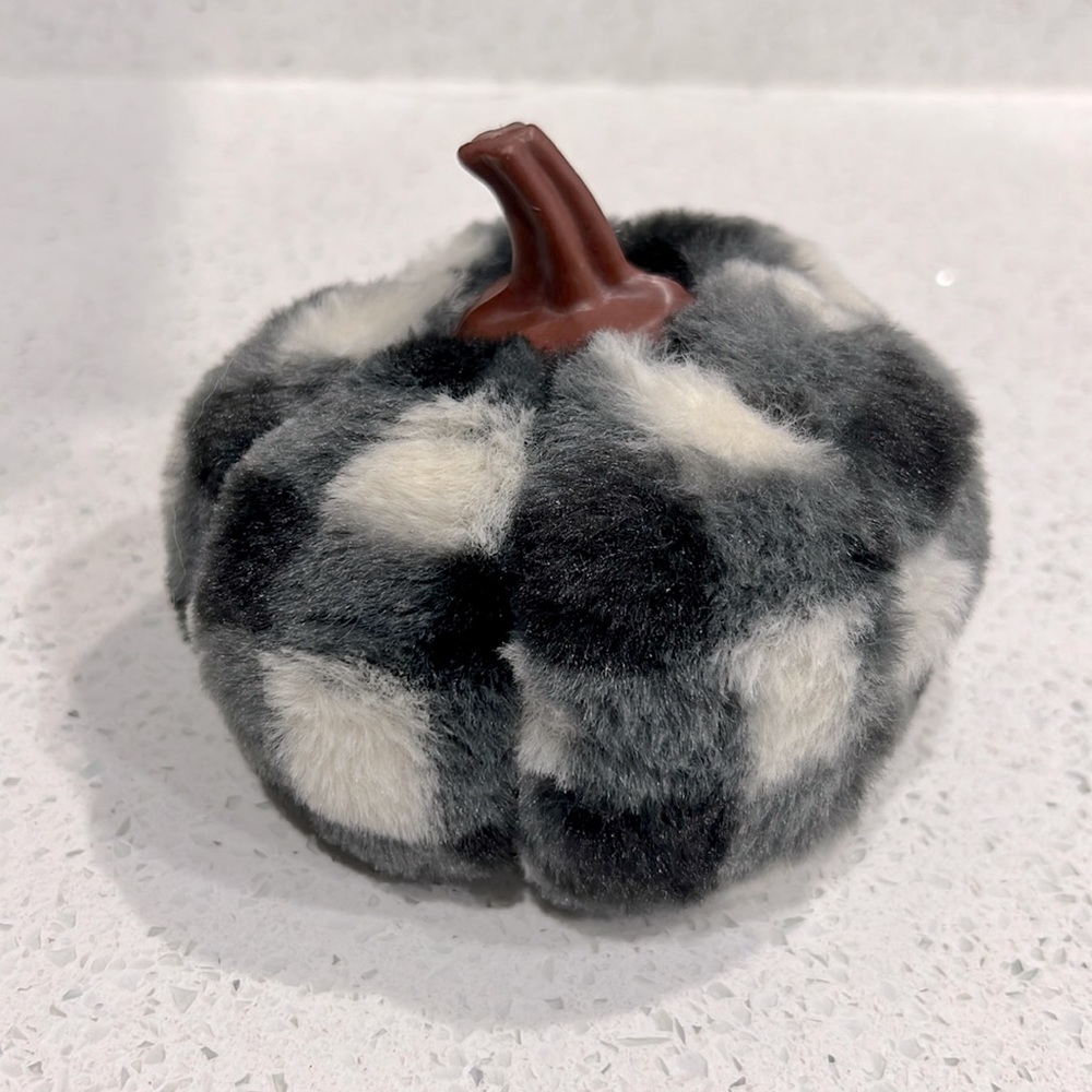 Target Bullseye Black Plaid Pumpkin